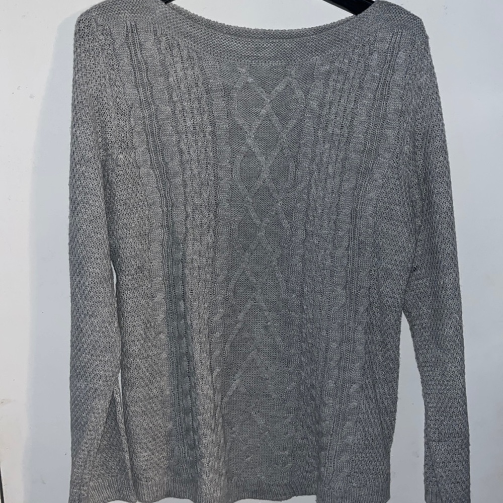 Grey Sweater with pattern
